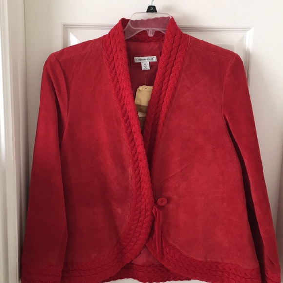 Coldwater Creek Jackets & Blazers - Red suede jacket